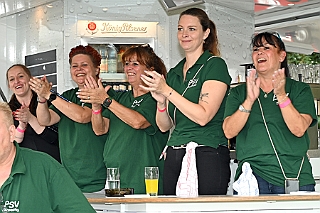 01 90Jahr VFT 2024-07-27 08  Tour-Samstag 27. Juli - 90 Jahre „Verein der Freunde des Duisburger Tierparks e.V.“. Die ZOOFREUNDE DUISBURG feierten mit viel Unterhaltung für Groß und Klein auf dem Gelände des PSV. Zu Sommerfest des Moerser Jecken Komitees ging es dann auf die andere Rheinseite. Zum Abschluss des Tages mit  dem Moerser Hofstaat in unser Stammquartier „Coupe 1990“ in Duisburger Süden. : DVPJ, Holger II, Phil II., Prinz Karneval, Prinz, Prinzessin Mia I., Hofmarschälle, Page, Pagen, Paginnen, HDK, Duisburg, Karneval, Helau, Tollität, Event, Session 2024, Session 2025, HDK Duisburg, Hauptausschuss, Hauptausschuss Karneval Duisburg, Duisburg ist echt