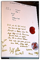 Rathausempfang 2024-11-08 26  Stadtoberhaupt empfängt des. Stadtprinz - Freitag, 8. November,  empfing OB Sören Link se. des. Tollität Holger II. samt Gefolge und die Kinderprinzencrew im Rathaus. Einen Eintrag ins goldene Buch der Stadt rundete den Besuch ab. : DVPJ, Holger II, Phil II., Prinz Karneval, Prinz, Prinzessin Mia I., Hofmarschälle, Page, Pagen, Paginnen, HDK, Duisburg, Karneval, Helau, Tollität, Event, Session 2024, Session 2025, HDK Duisburg, Hauptausschuss, Hauptausschuss Karneval Duisburg, Duisburg ist echt
